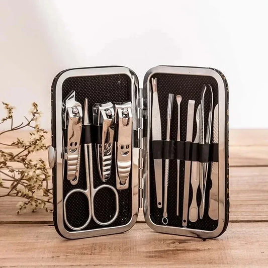 Tanyi 11-in-1 Happy Face Nail Care Set – Manicure & Pedicure Grooming Kit