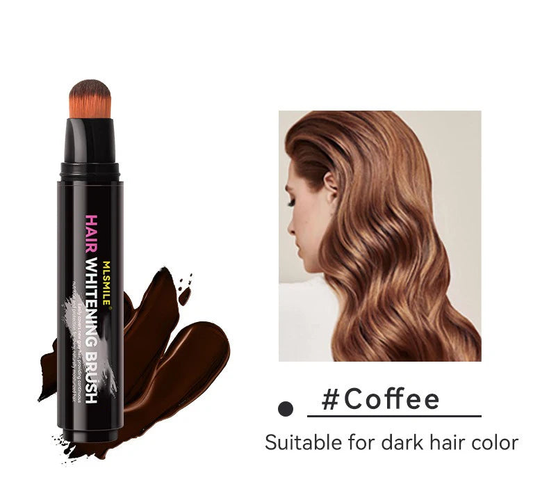 LuxuryGlow Disposable Hair Color Brush Stick – Temporary White Hair Concealer with Natural Plant Extracts (20ml)