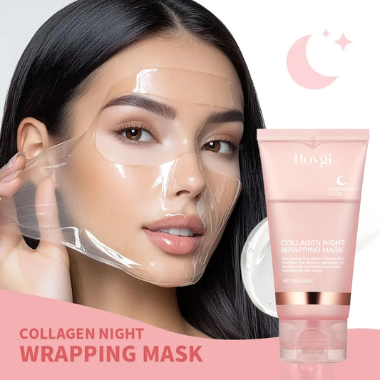 eelhoe Collagen Overnight Peel‑Off Mask Set – Korean Night‑Wrap for Deep Hydration, Brightening & Firming