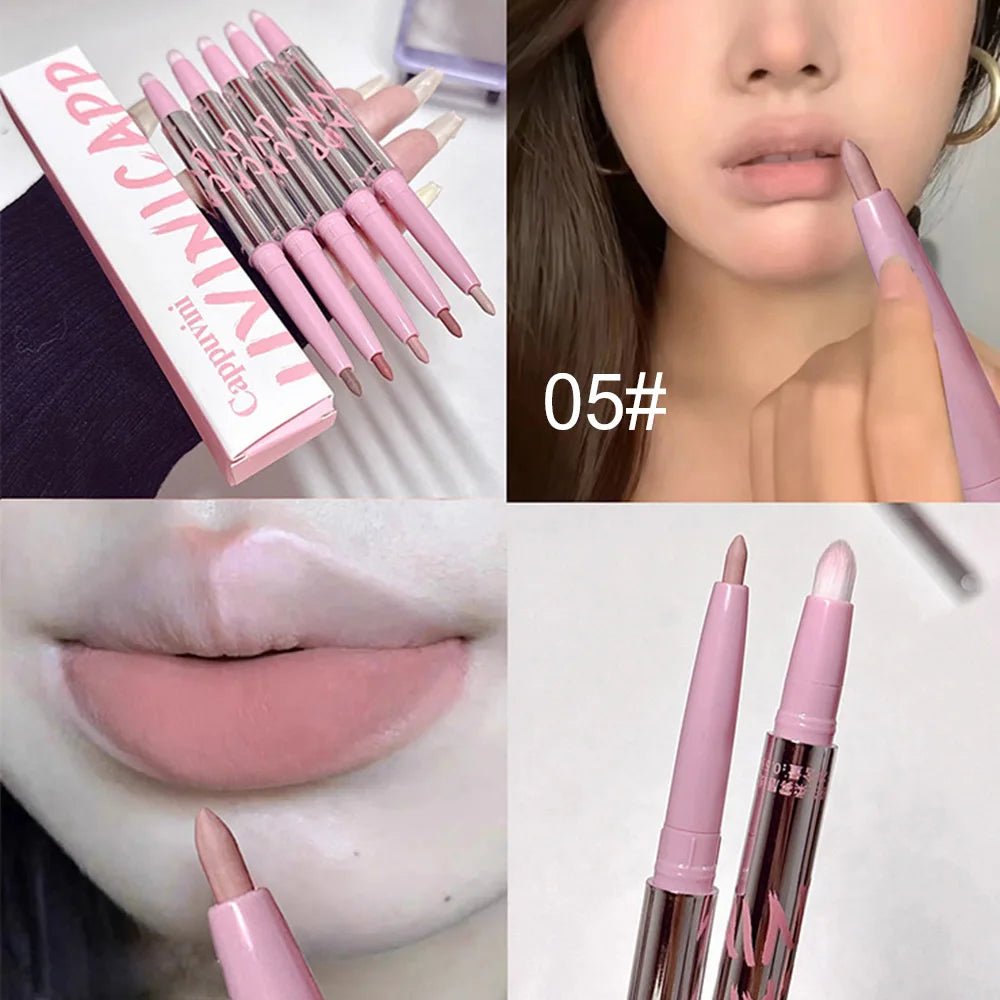 Cappuvini Nude Lip Liner with Brush – Long Lasting Matte Finish by Cappuvini