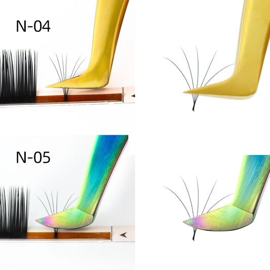 NAGARAKU Stainless Steel Eyelash Extension Tweezers – Precision Clip Tool