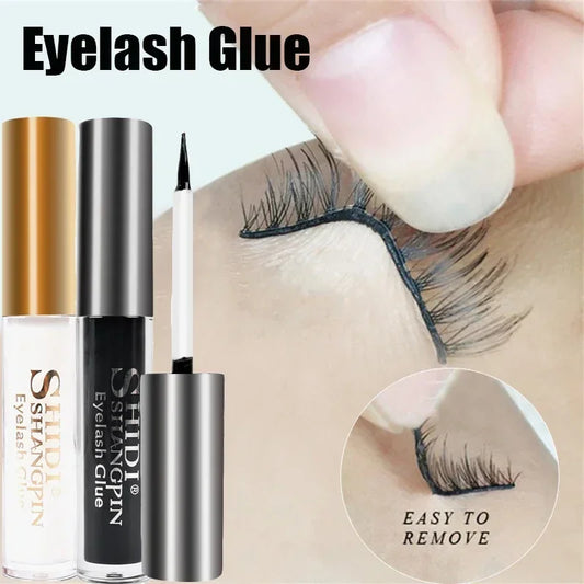 غراء الرموش الاحترافي من LuxuryGlow - لاصق رموش شفاف وأسود مقاوم للماء