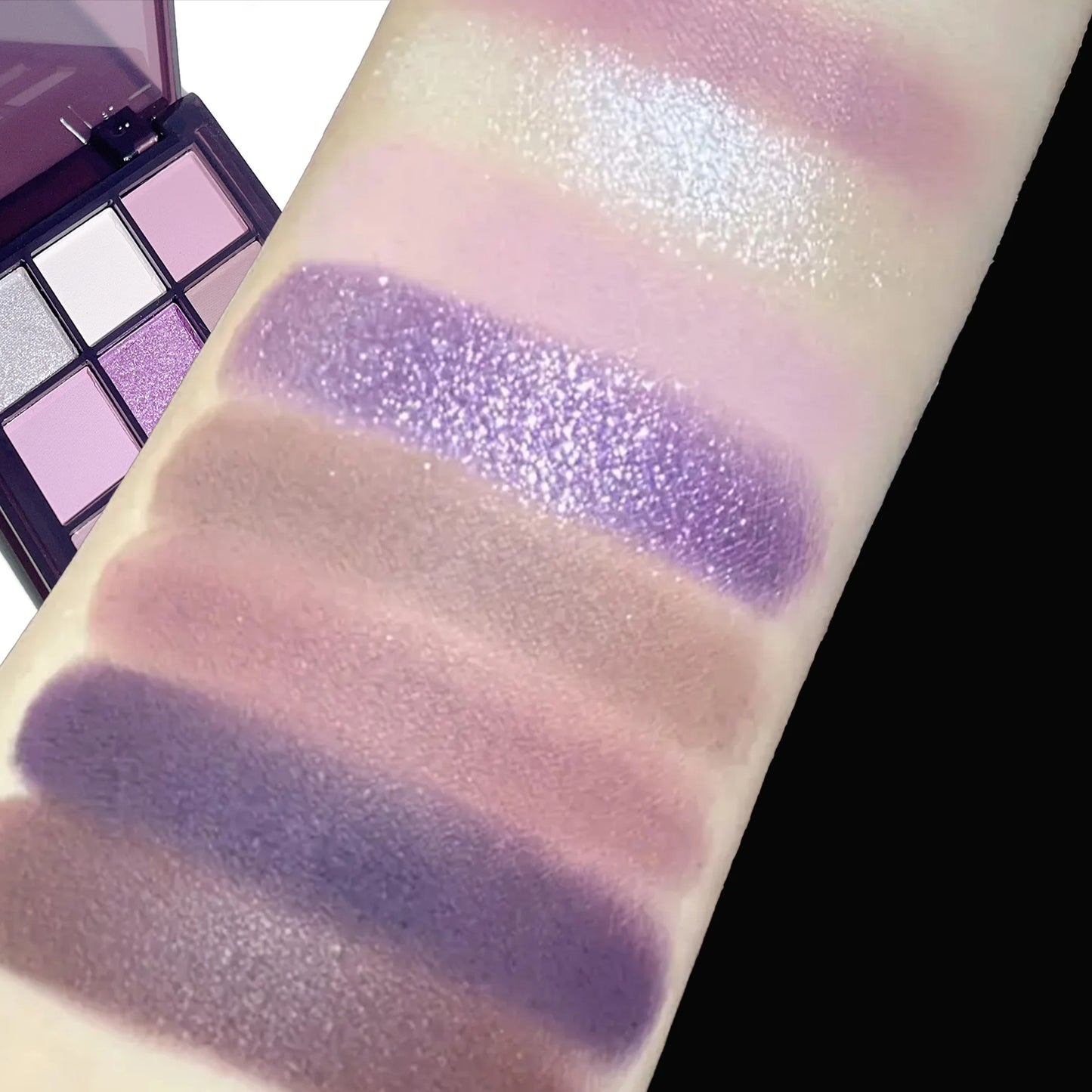 LuxuryGlow Purple Eyeshadow Palette – 9 Long-Lasting Natural & Shimmery Shades