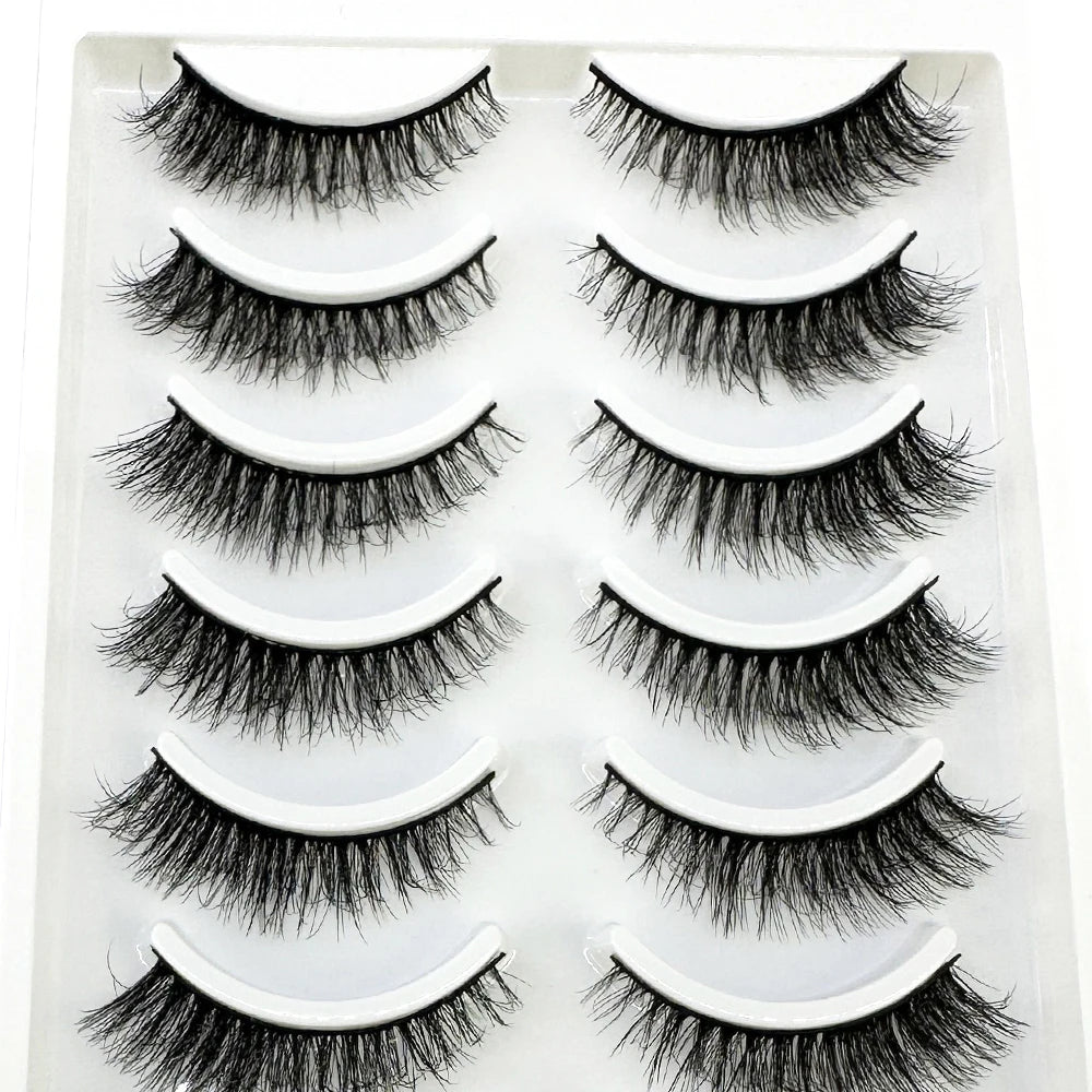 LuxuryGlow 10 Pairs Fluffy 3D Mink False Eyelashes – Soft, Dramatic & Reusable