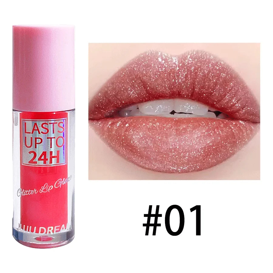 Brillo labial JUJU Dream Flowing Light Glitter: duradero, hidratante y resistente al agua