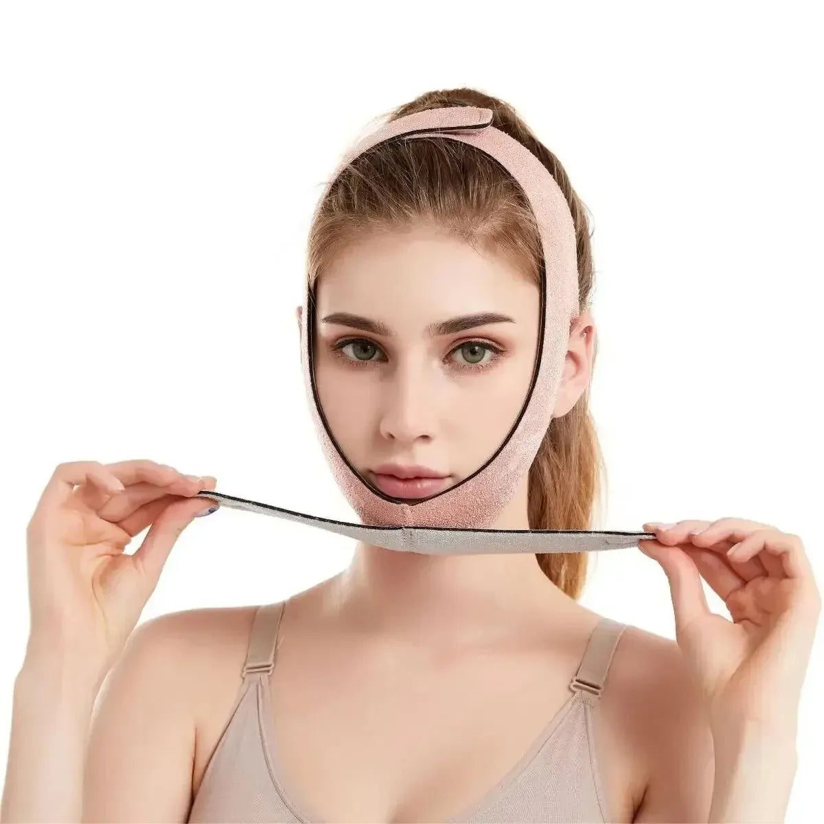LuxuryGlow Slimming Face Belt — Double Chin Reducer & V Face Lifting Mask for All Face Shapes