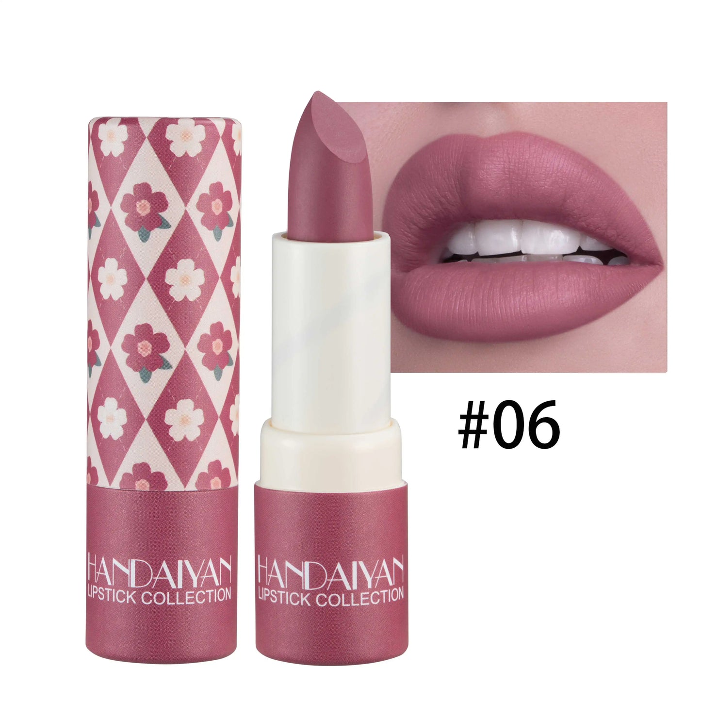 Handaiyan Naked Color Velvet Matte Lipstick – Long-Lasting & Moisturizing
