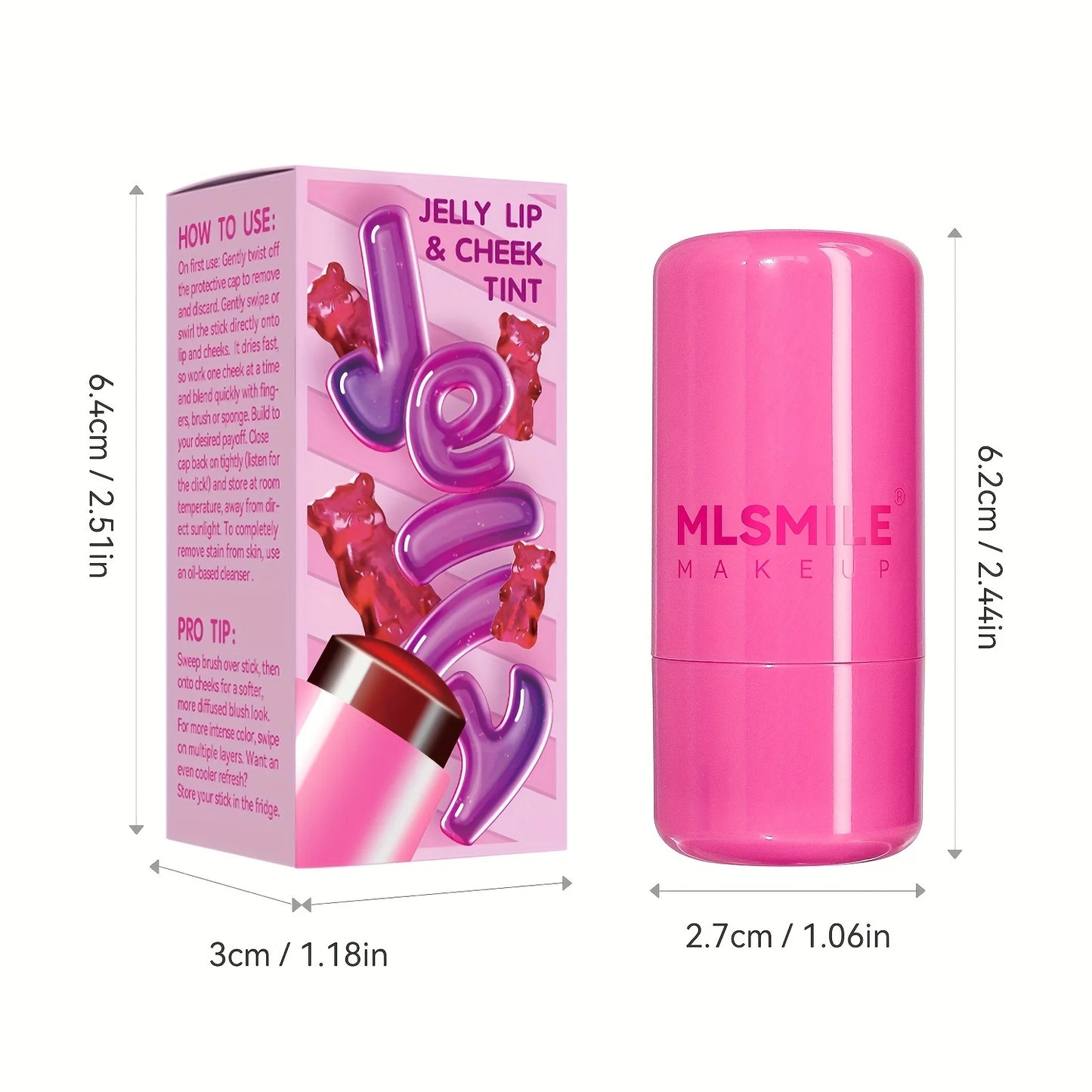 MLSMILE Jelly Blush &amp; Lip Tint Stick: ligero, duradero y con un brillo natural