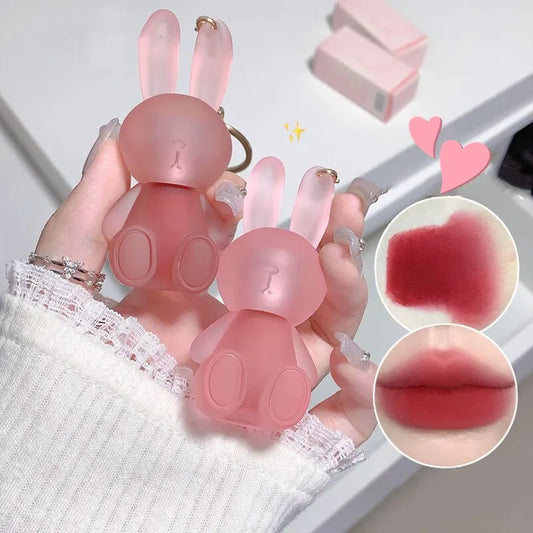 Brillo labial mate Gege Bear Rabbit: arcilla labial aterciopelada de larga duración con acabado hidratante