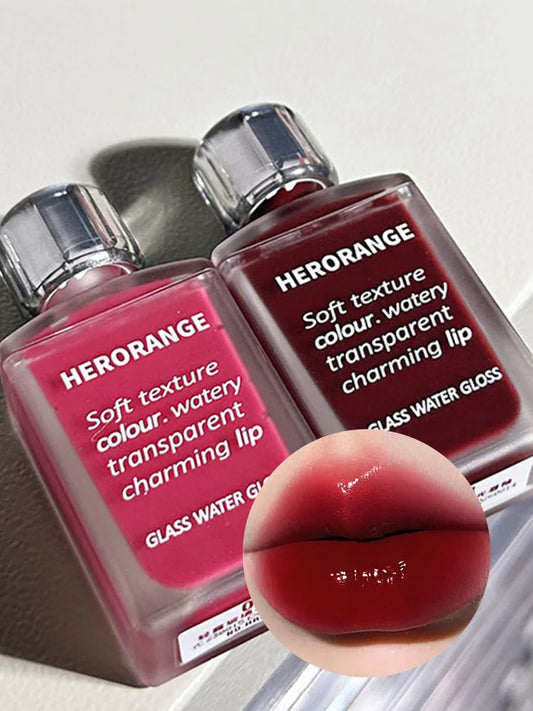 HERORANGE Mirror Lip Glaze: color de labios hidratante, no pegajoso y de alto brillo
