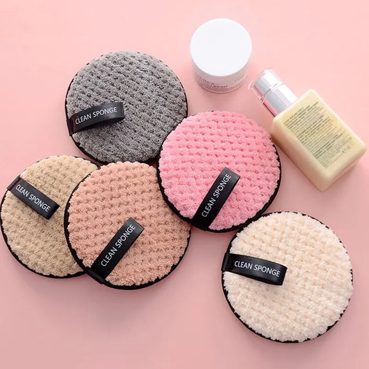 LuxuryGlow 4PCS Reusable Microfiber Makeup Remover Pads – Soft, Washable & Eco-Friendly