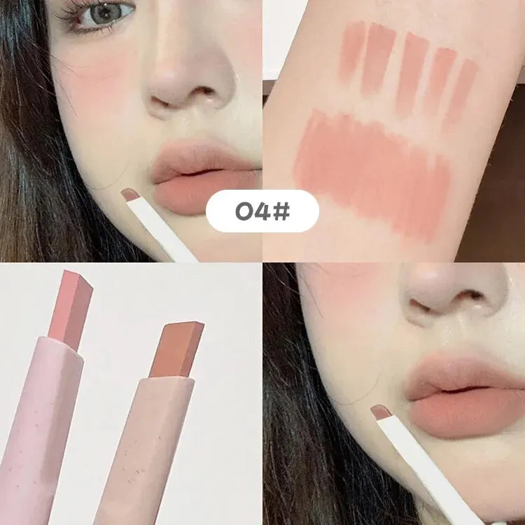 Delineador de labios mate Gege Bear Nude: lápiz aterciopelado resistente al agua y de larga duración 