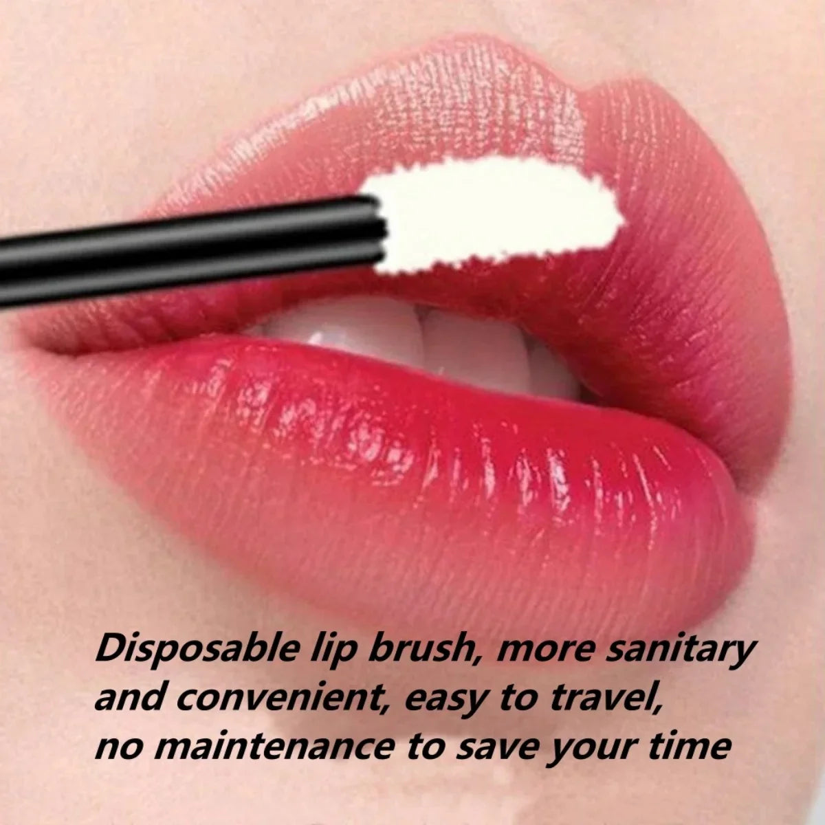 ZXZZS  50PCS Disposable Lip Gloss Applicator Wands | Soft Nylon Makeup Brushes