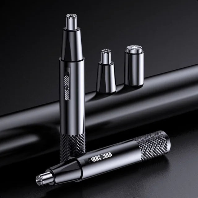 Newmine Rechargeable Electric Nose & Ear Hair Trimmer for Men – Safe Facial Grooming Tool