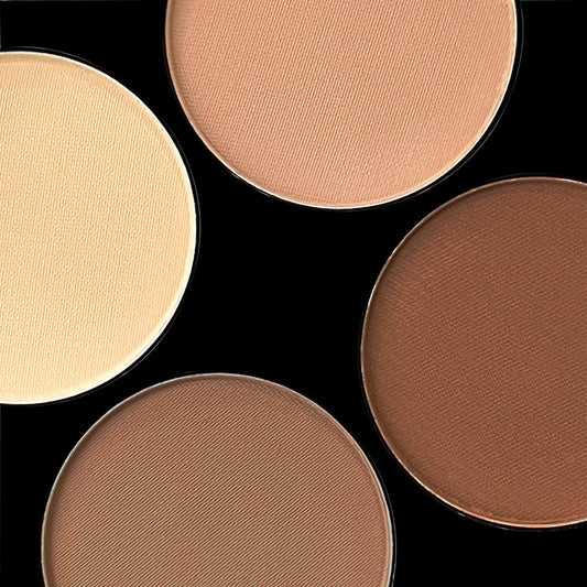 LuxuryGlow 6-Color Contour & Highlight Palette with Brush – Long-Lasting Face Sculpting Kit
