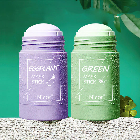 Nicor Green Tea Clay Mask Stick – Oil Control, Anti-Acne & Skin Brightening