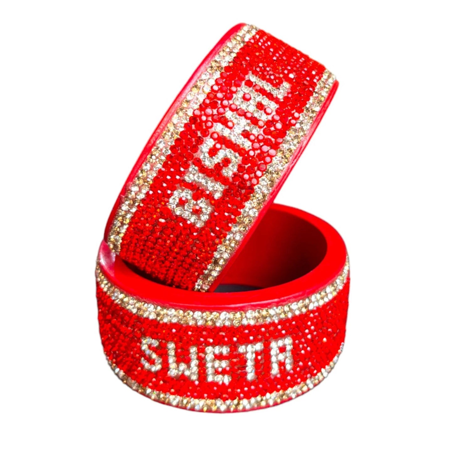 LuxuryGlow Personalized Bangles Lac Naam Kada Set – Custom Couple Name Bangles | Handmade Wedding Gift by LuxuryGlow