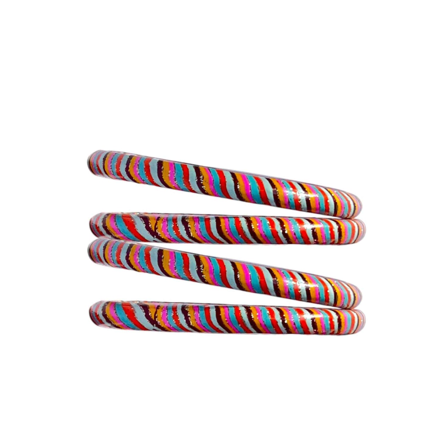 LuxuryGlow Glass Bangles Leheriya Design Handmade Glass Bangles by  – Traditional Lac Ki Chudiyan from Jaipur