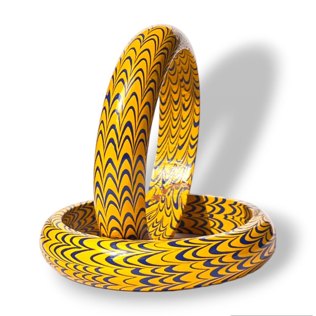 LuxuryGlow Lac Bangles Sui Kada Collection – . Handmade Needle Lac Bangles (3 Pair, Trendy & Traditional)