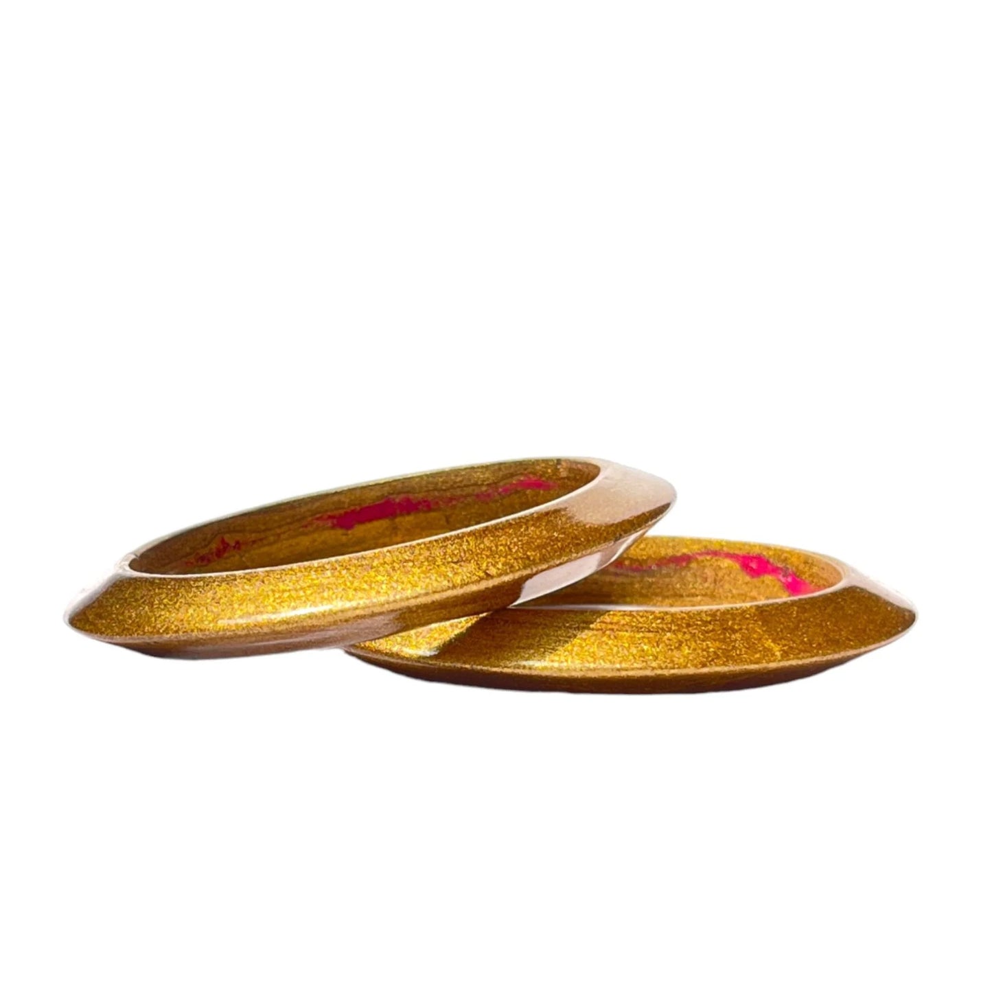 LuxuryGlow Lac Bangles  Handmade Plain Lac Bangdi – Elegant Traditional Bangle Set