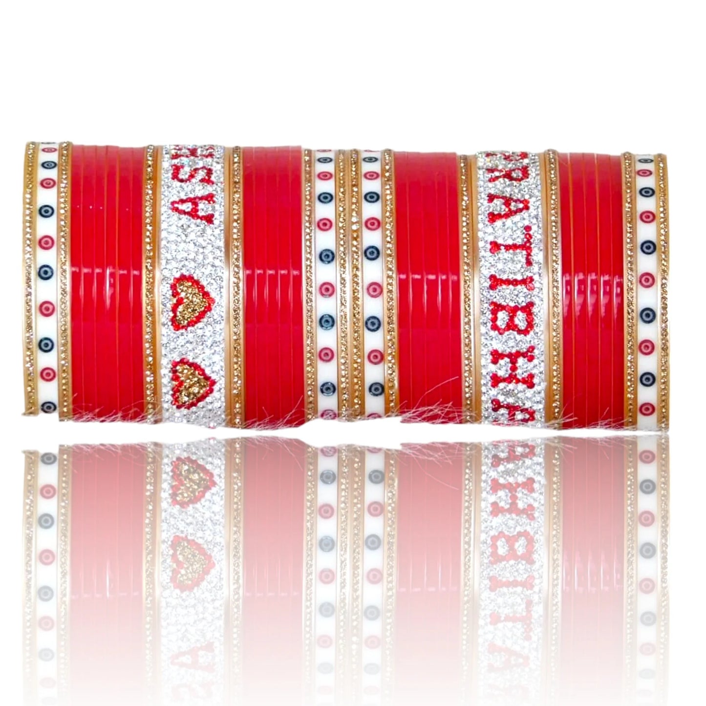 LuxuryGlow Personalized Bangles Acrylic Bridal Name Bangle Set – Custom Bride & Groom Wedding Bangles | Keepsake Gift