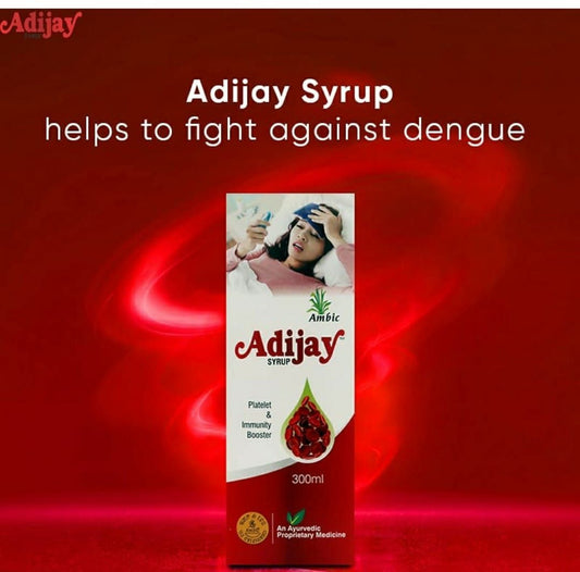 Ambic Adijay Ayurvedic Immunity Support & Fever Care Syrup – 300ml