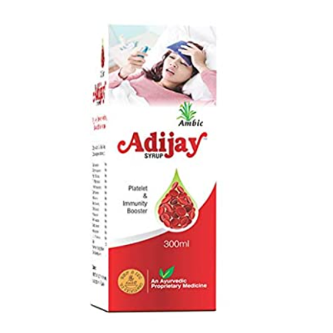 Ambic Adijay Syrup 200ml – Ayurvedic Immunity & Fever Support Tonic