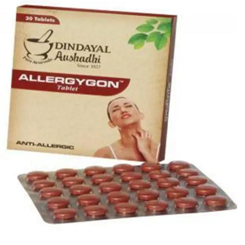 Dindayal Allergygon Tablets (30 Tablets) – Ayurvedic Support for Allergy Care