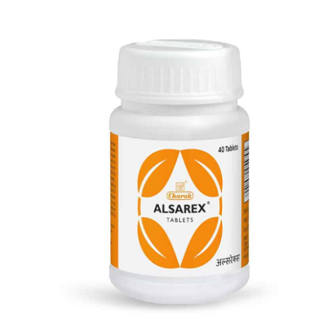 Charak Alsarex Tablets for Acidity Relief | Natural Antacid for Gas, Indigestion & Reflux – 40 Tablets