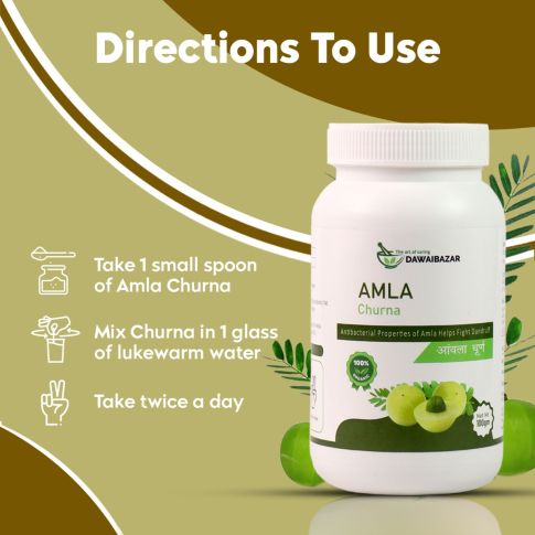 Dawaibazar Amla Churna 100g – 100% Organic Amla Powder for Hair & Wellness - LUXURY GLOW