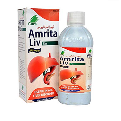 Cura Amrita Liv Ras – Ayurvedic Liver Tonic for Detox, Appetite & Liver Function Support