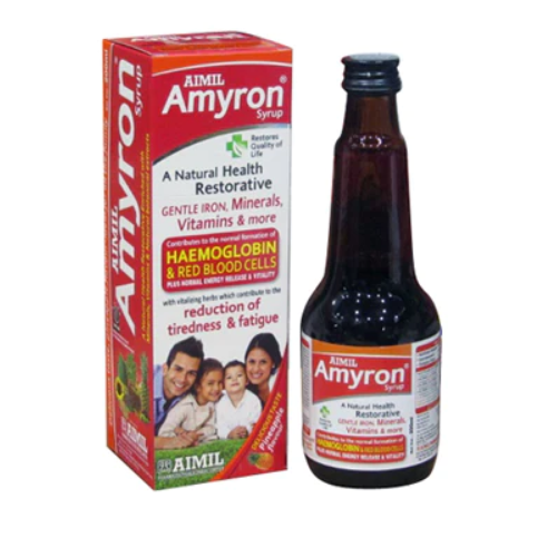AIMIL Amyron Syrup – Ayurvedic Health & Energy Tonic for Strength (200ml)