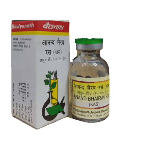 Baidyanath Anand Bhairav Ras (Kas) – Ayurvedic Relief for Cough, Fever & Weakness