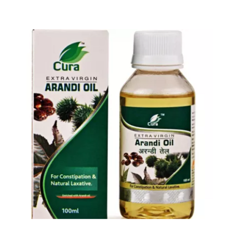Cura Arandi Oil – Natural Castor Oil for Digestion, Constipation Relief, Skin & Hair Care
