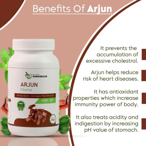 Dawaibazar Arjun Churna 100g – Organic Arjun Bark Herbal Powder - LUXURY GLOW