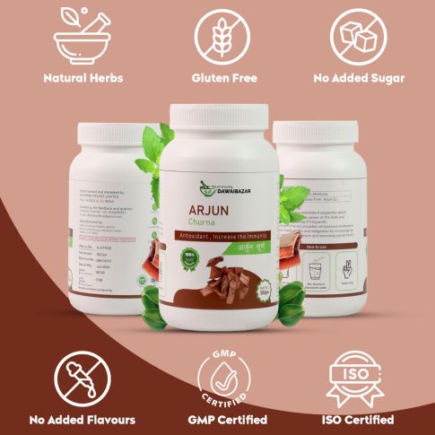 Dawaibazar Arjun Churna 100g – Organic Arjun Bark Herbal Powder - LUXURY GLOW