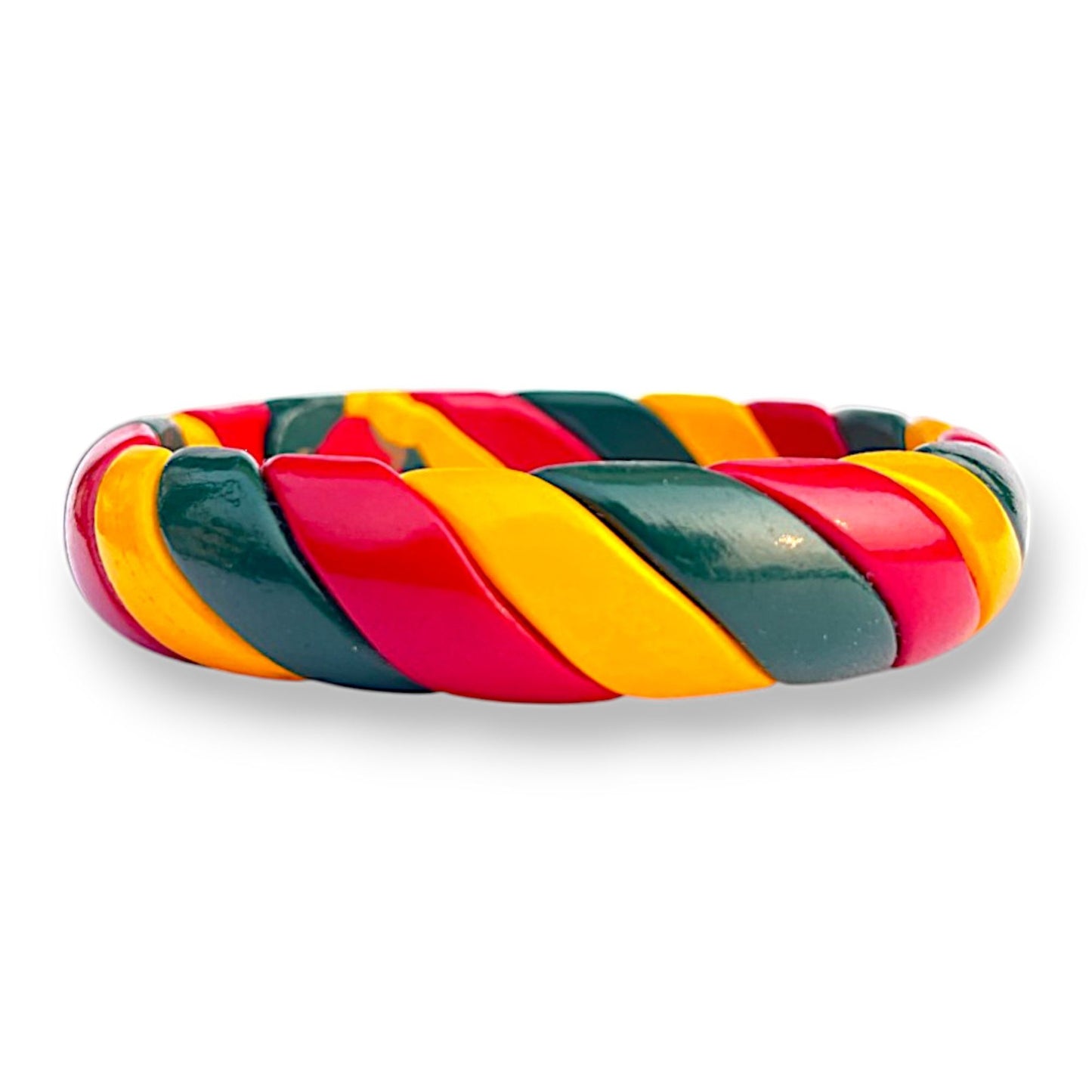LuxuryGlow Lac Bangle  Twist N Pop  – Handcrafted Multicolor Twisted Rope Design |