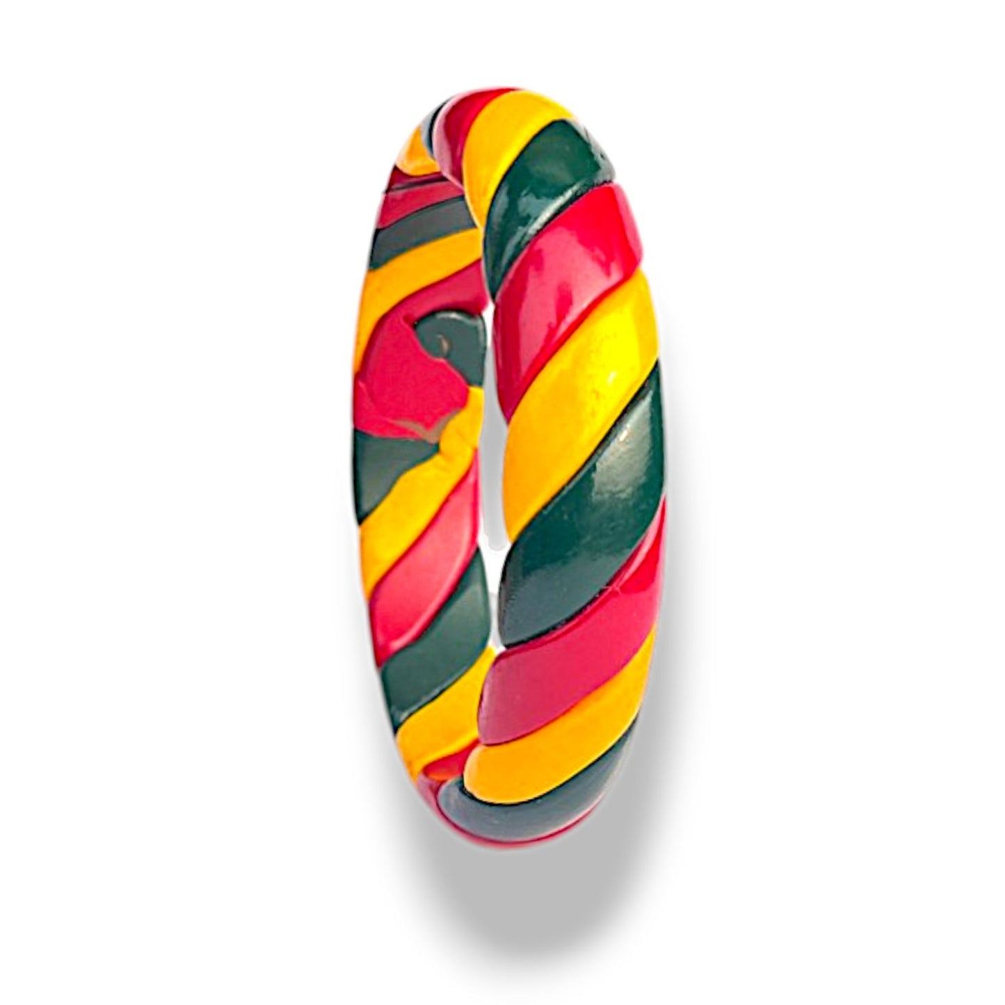 LuxuryGlow Lac Bangle  Twist N Pop  – Handcrafted Multicolor Twisted Rope Design |