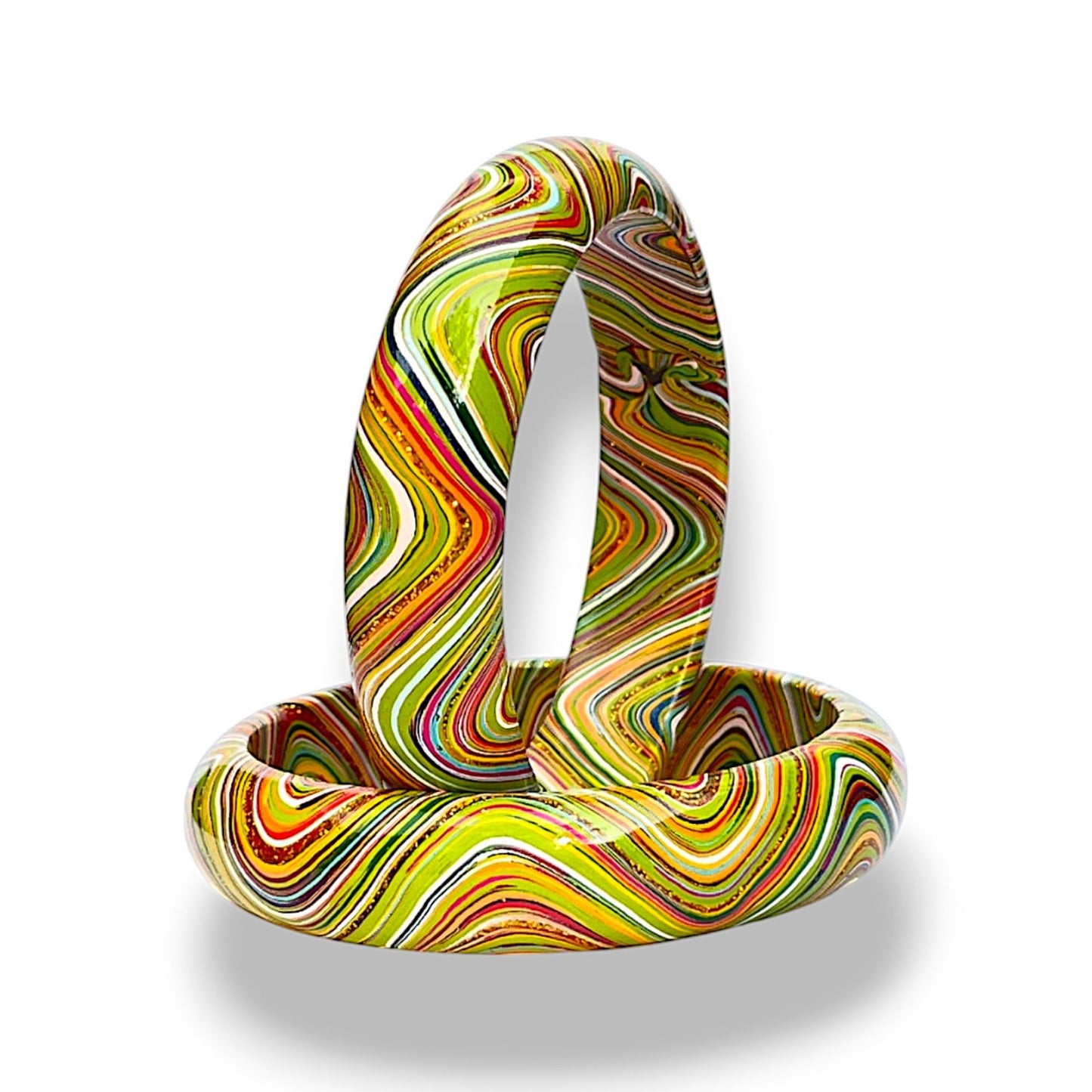 LuxuryGlow Lac Bangles  SparkleWave Luxe – Handcrafted with Vibrant Colors & 18K Gold Sparkle |