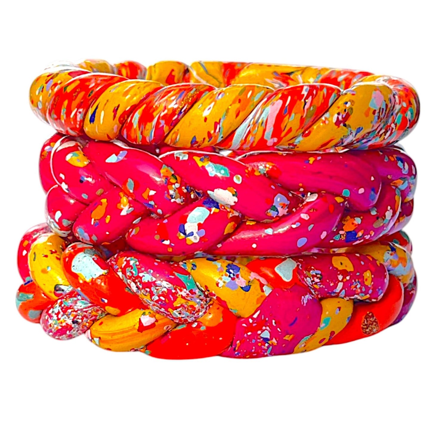 LuxuryGlowLac Bangles  Rang Mahal Handmade Lac Bangles – 3-Design Royal Multicolor Set |