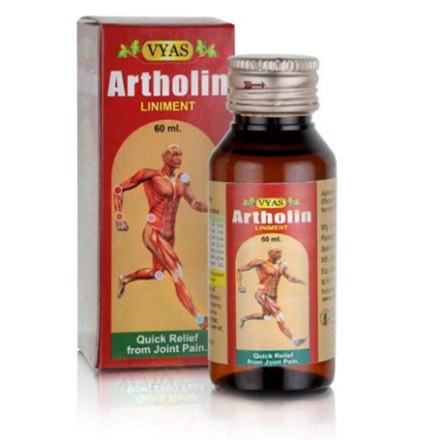 Vyas Artholin Liniment – Ayurvedic Pain Relief Oil for Joint & Muscle Support - LUXURY GLOW