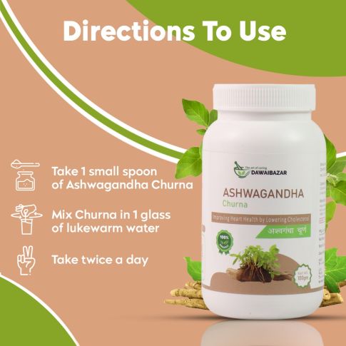 Dawaibazar Ashwagandha Churna 100g – Organic Ayurvedic Strength & Wellness Powder - LUXURY GLOW