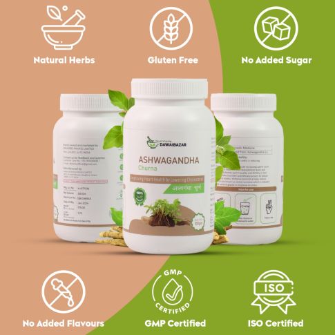 Dawaibazar Ashwagandha Churna 100g – Organic Ayurvedic Strength & Wellness Powder - LUXURY GLOW