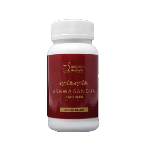 Dindayal Ashwagandha Capsules (60 Capsules) – Ayurvedic Stress & Strength Support