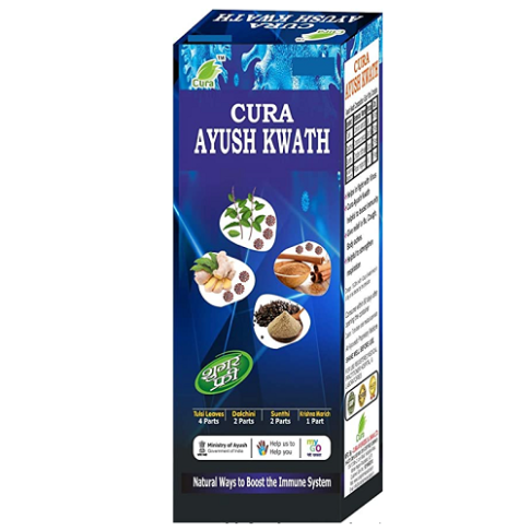 Cura Ayush Kwath – Ayurvedic Immunity Booster for Cough, Cold, Digestion & Cholesterol