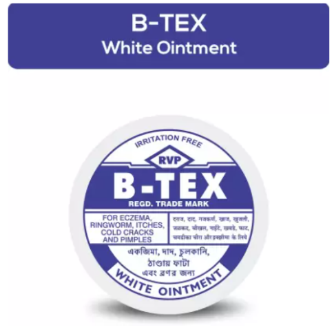 RVP B-Tex Ointment White – Ayurvedic Antiseptic Ointment for Skin Irritation & Infections
