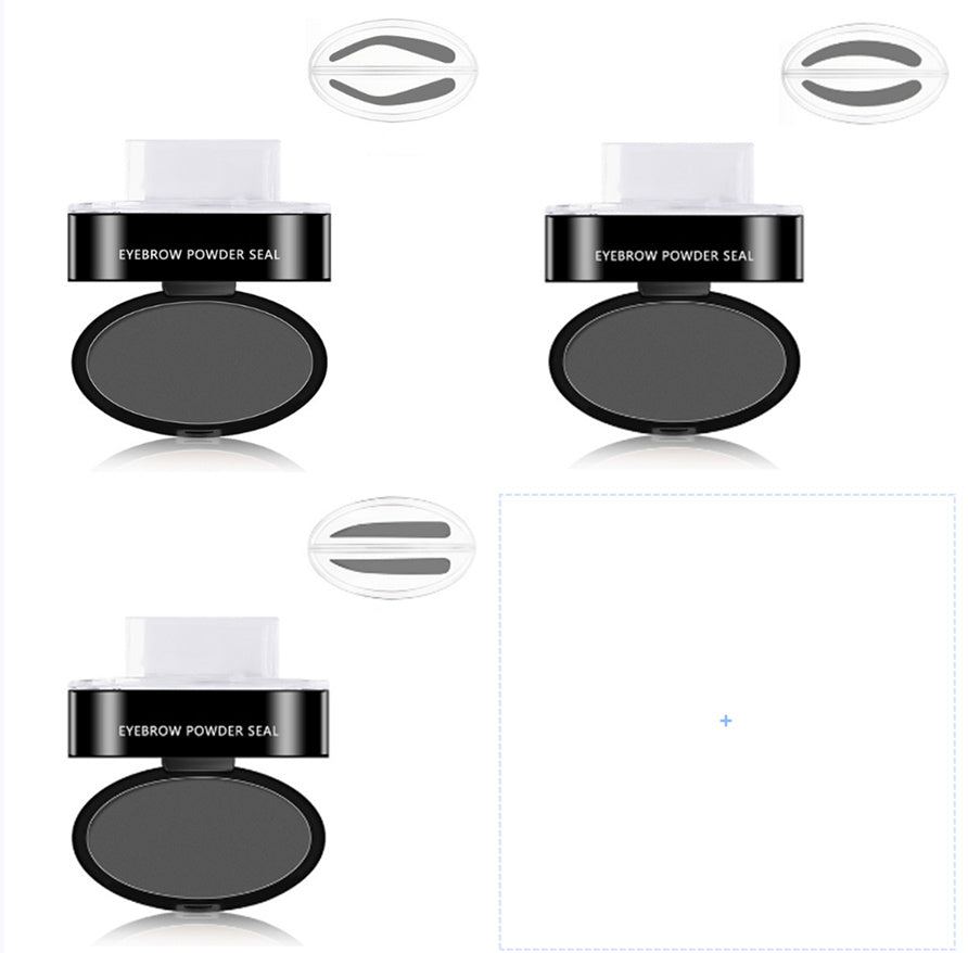 LuxuryGlow Waterproof Eyebrow Stamp Kit with Stencils – Instant Natural Brows