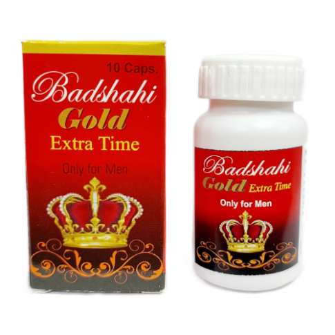 Rana Herbals Badshahi Gold Extra Time – Ayurvedic Stamina & Performance Support (10 Capsules) - LUXURY GLOW