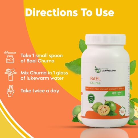 Dawaibazar Bael Churna 100g – Organic Ayurvedic Digestive Support Powder - LUXURY GLOW