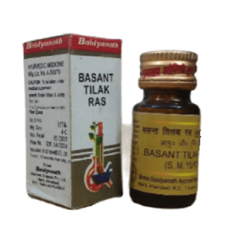 Baidyanath Basant Tilak Ras – Ayurvedic Rejuvenator for Energy, Nerve Strength & Sugar Balance